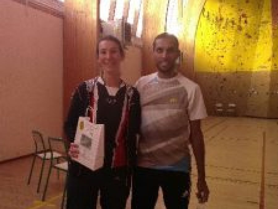 3/ Finaliste de Mélanie Papot / Brahim Bentayeb en mixte R4/R5 au tournoi de Digne.