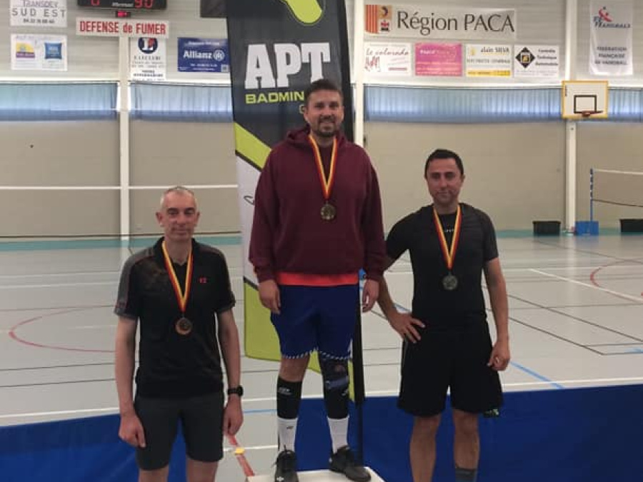 22/ 2ème de poule pour Nicolas Marin au championnat régional vétéran d’APT en simple série D (11 mai 2019).