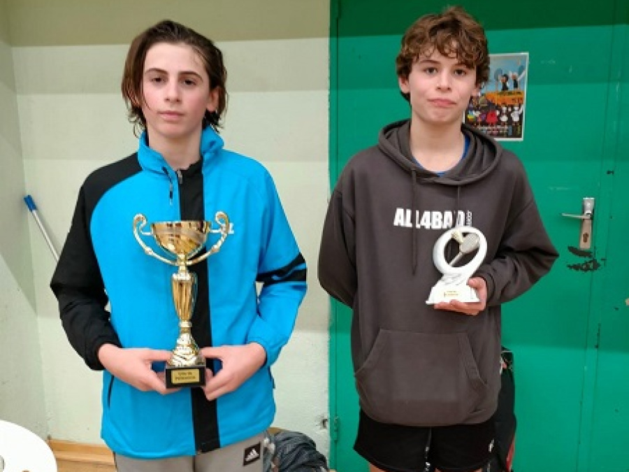 Simple Homme U17 Cadet Série 1 : Victoire de Paul BONITO et Finale pour Mateo JACQUIN