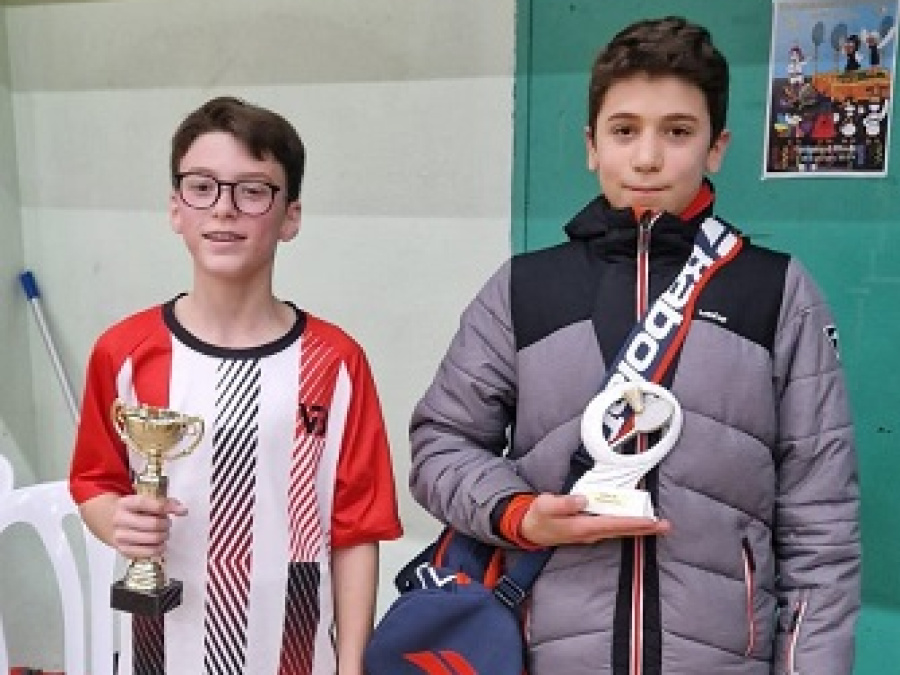 Simple Homme U15 Minime Série 3 : Victoire de Hugo BRECHET et Finale pour Maël COQUET