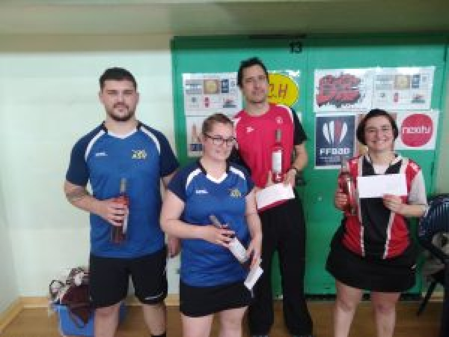 18/ Finale en mixte P10/P11 pour Emilie Luque et Patrick Bion au 7ème tournoi du pélican (24 mars 2019)
